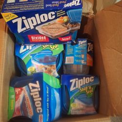 Box Of Various Sizes Of Storage Containers 