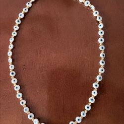 Evil eye beaded necklace (new/boxed)