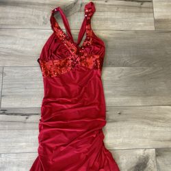 Red dress small Sequin 