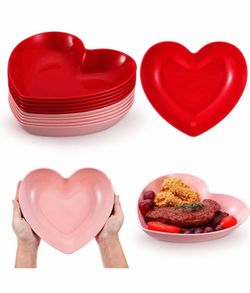 valentine day heart plates