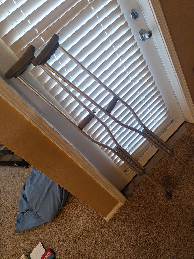 1 Pair Of Crutches