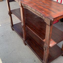 Solid Wood Table 2 Tier Rustic