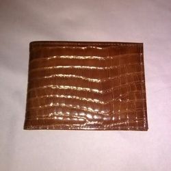 Alligator leather wallet. Gatorskin. Men's wallet. Leather. BRAND NEW