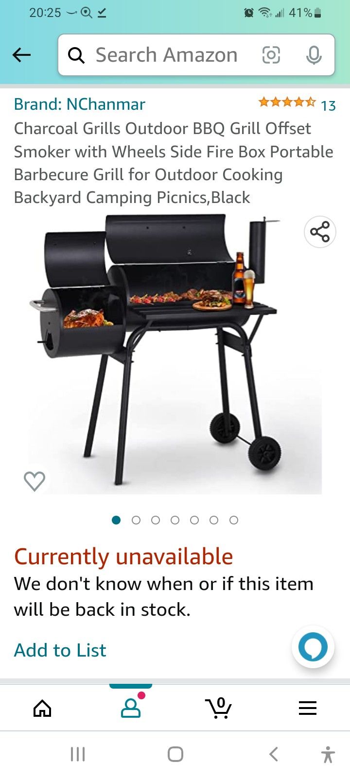 Brand New Off Set Smoker and Grill. Never Used