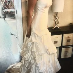 Candlelight Silk Satin Wedding Dress