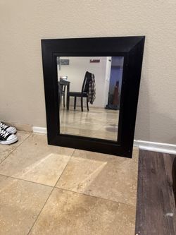 Black Framed Mirror 