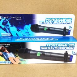Professional Karaoke DJ Live Vocal Wirless Mic USB Receiver 1/4" 100 Ft UHF Microphone 🚨 Payment Options Available 🚨 No Credit Needed 🚨 