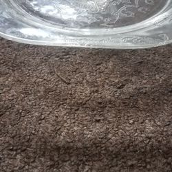 Glass Oval Holiday Plate $5.00