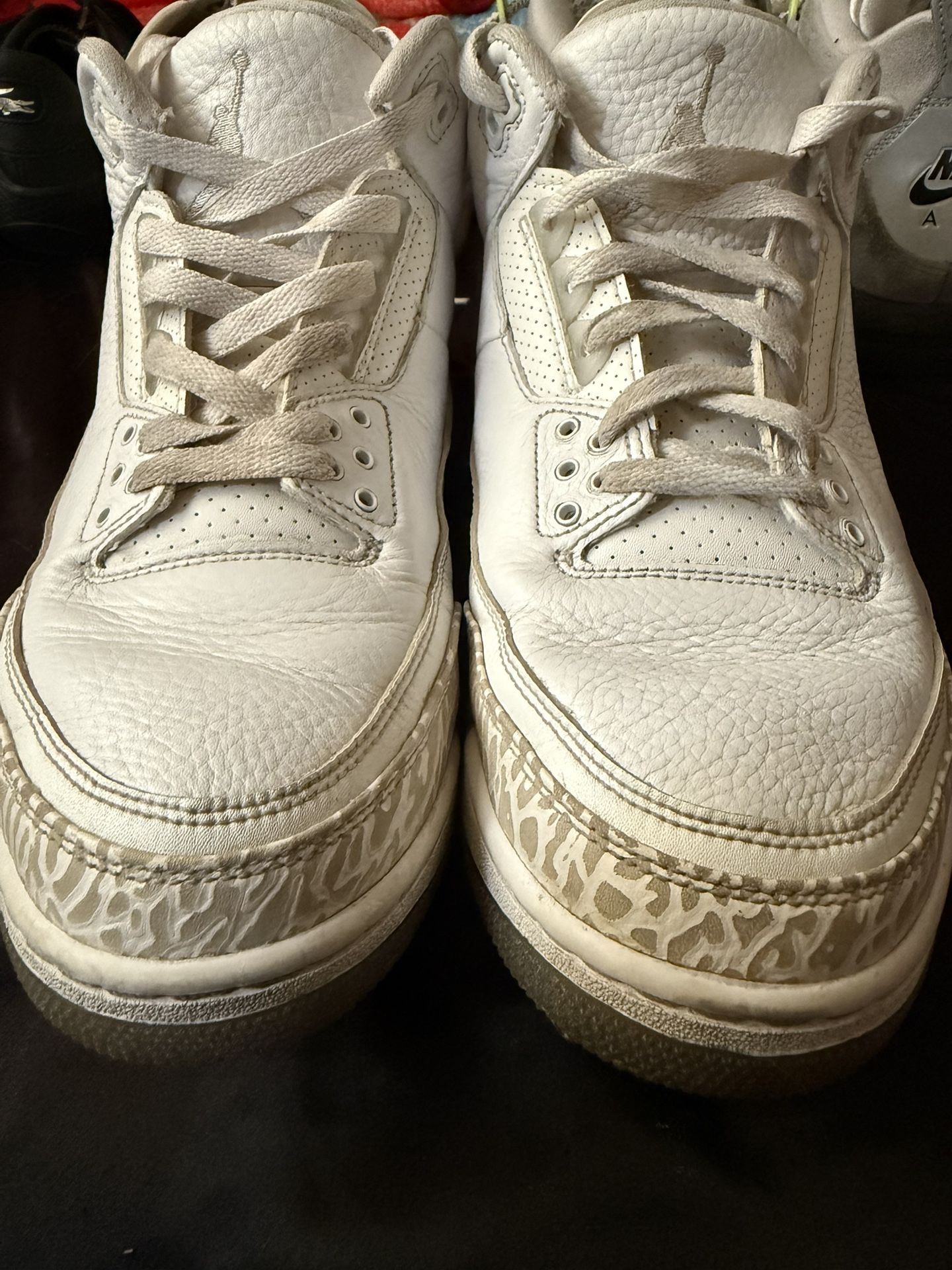 Nike Air Jordan 3 Retro Men’s Triple White Pure Money