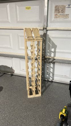 Freestanding Wood Wine Rack