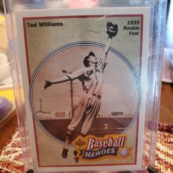 Ted Williams 1991 Upper Deck Baseball Heroes Set Of 10 Cards