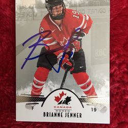 Autograph Card Signed By Brianne Jenner.