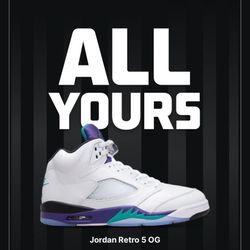Jordan 5 Grape 2025 Sz 12