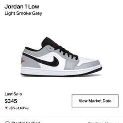 Jordan 1 Low Light Smoke Grey