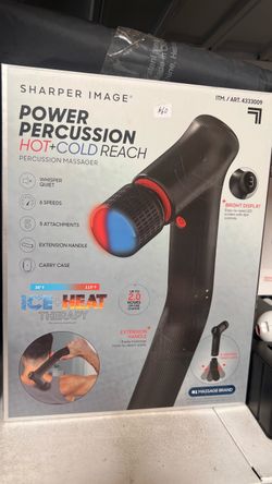 Sharper Image Hot + Cold Reach Power Percussion Massager