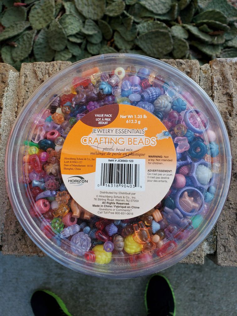 New carton of crafting beads