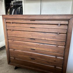 Bureau 5 Drawer. Solid Brazilian pine 