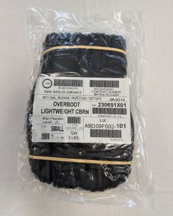 NEW U.S. Army Lightweight CBRN Overboots – Size Small – Sealed – $25