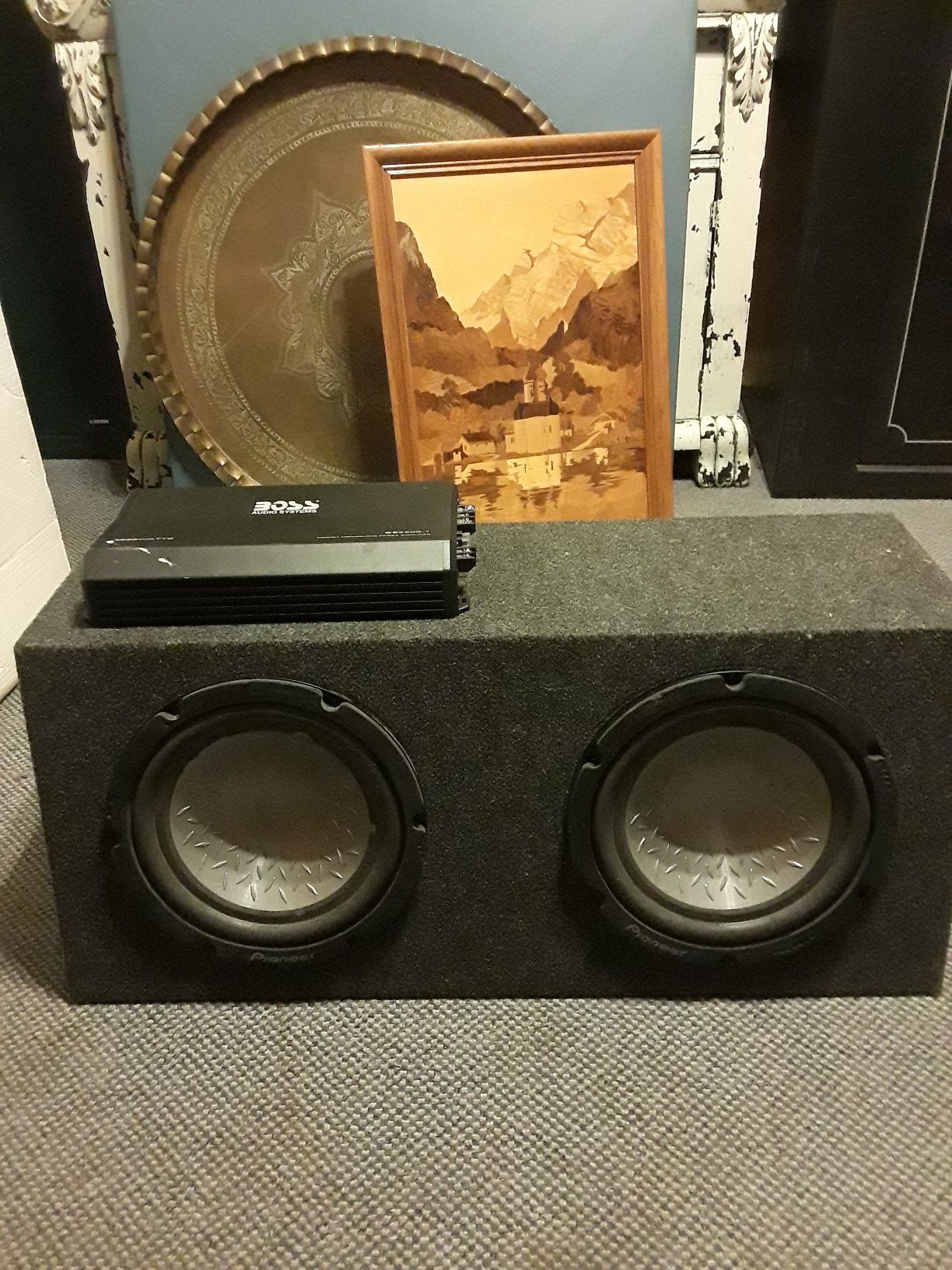 Pioneer 2 10inch subs and amp