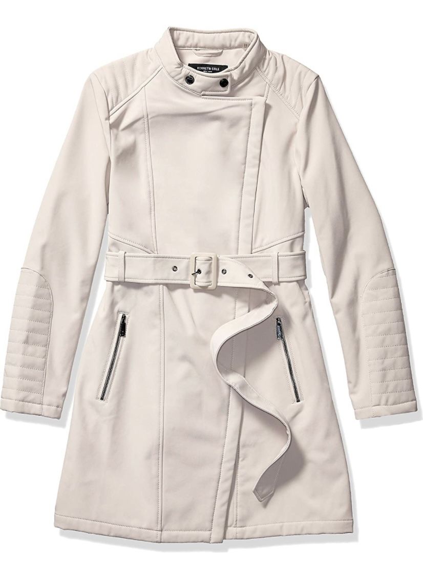 Kenneth Cole New York Women’s Belted Soft Shell Rain Jacket