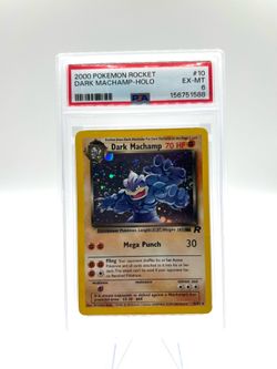 2000 Team Rocket Dark Machamp Holo PSA 6