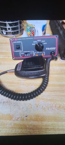 FEDERAL SIGNAL  PA - 4000  SIREN REPLACEMENT CONTROL HEAD UNIT/WITH MICROPHONE
