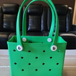 Eva Summer/Beach Tote Rubber Bag (Unbranded) Green