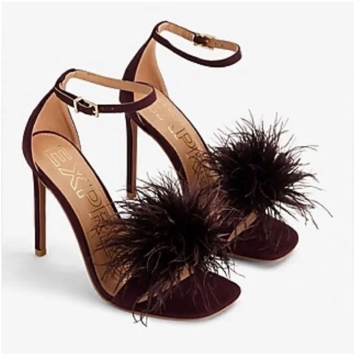Women’s High Heeled Open Feather Toe Shoes Size 6 New
