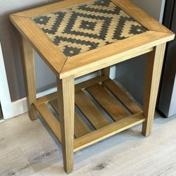 Glass Top End Table