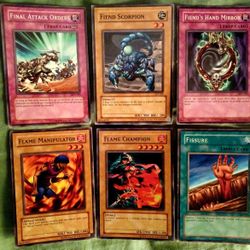 COLLECTOR YUGIOH YU-GI-OH CARDS SET #5 GRAVEDIGGER GHOUL, #6 END OF ANUBIS,  #7 REAPER ON THE NIGHTMARE, #8 MANTICORE OF DARKNESS for Sale in Apache  Junction, AZ - OfferUp