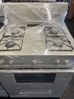Apartment size stove beige