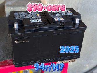 AGM Car Battery Group Size 94r/H7