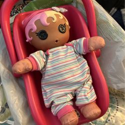 Toy Baby Doll With Carrier