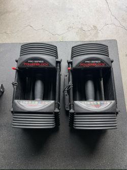 PowerBlock Pro 50 Adjustable Dumbbells 5-50 lbs… Home Gym Fitness…. $300 Price is Firm!!!!