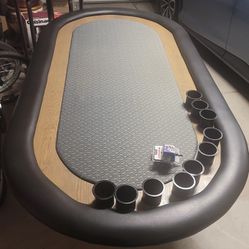 8' custom poker table 