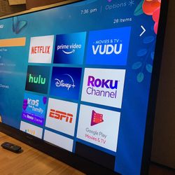 Sharp (60 Inch) Roku Tv Included! 