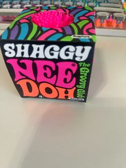 New- Pink Shaggy Needoh