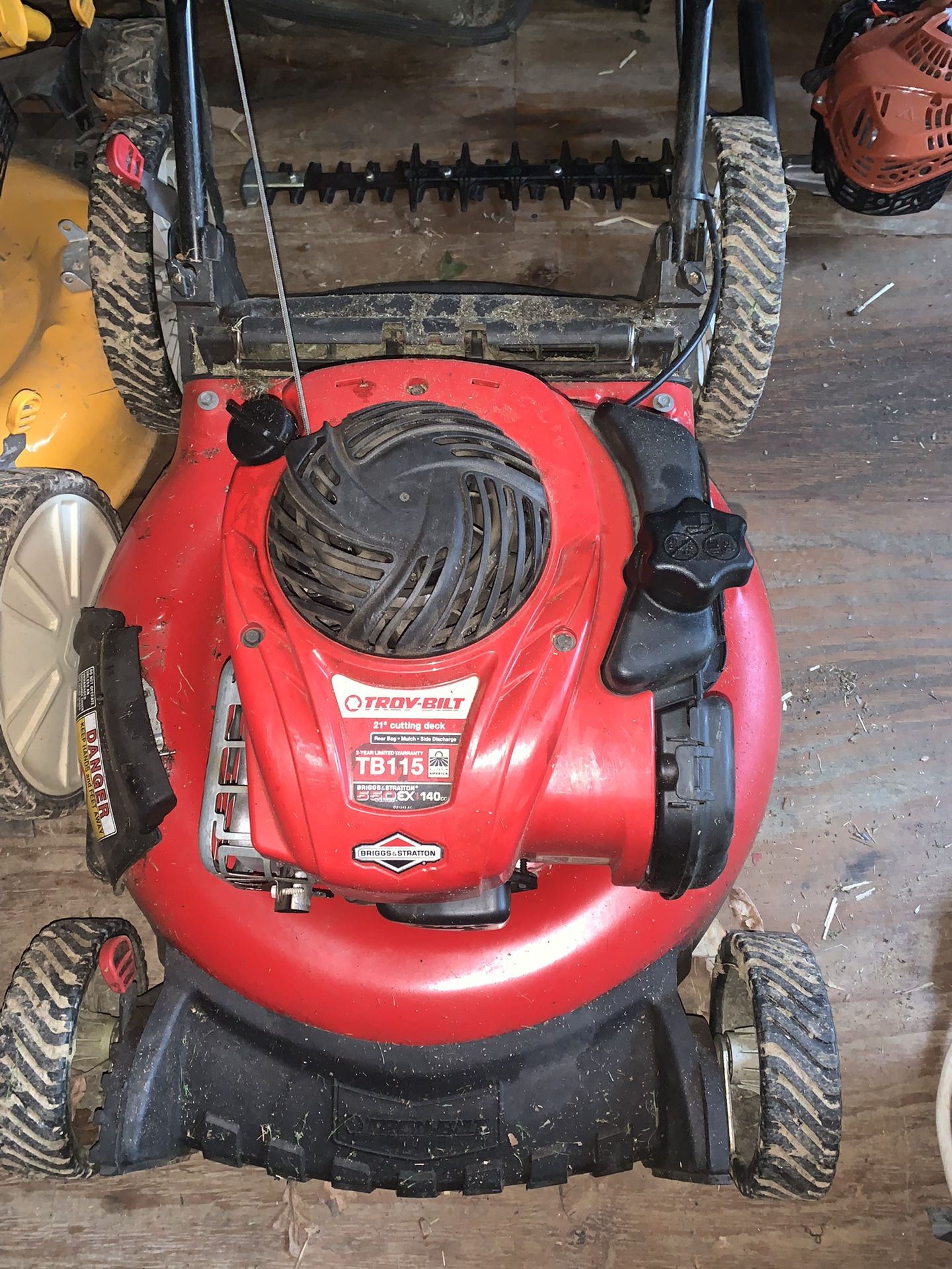 Troy Built Push Mower. 