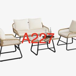 4 Piece Patio Set