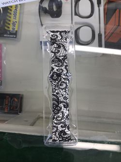 Replacement band For Apple Watch 38mm sports band black & white