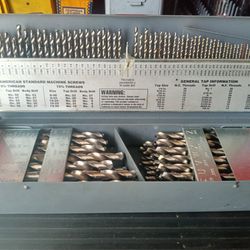 American Standard Machine Screw Drill Bits Set 115 PCs USA Made Tools 