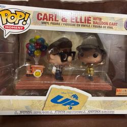 New In Box • Pop Moment: Up - Carl & Ellie with Balloon Cart • Great Condition