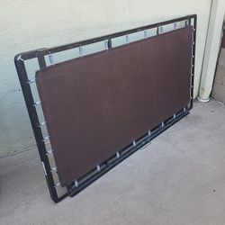 Metal Twin Bed Cot Poly Deck On Wheels