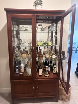 Cherry Brown Hutch