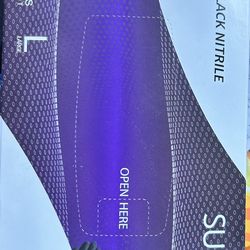 Black Nitrile Gloves