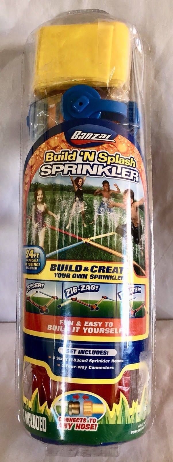 BANZAI summer toy build and splash sprinkler