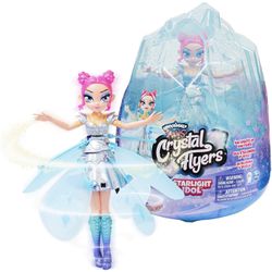 Hatchimals Pixies, Crystal Flyers Starlight Idol Magical Flying Pixie Toy Doll with Lights, Girls Gifts, Kids Toys for Girls Ages 6 and Up