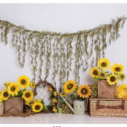 Large Sunflower Background 