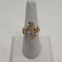 14kt Yellow Gold Lab Diamond Genie Ring (Size 8)