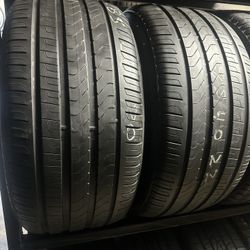 PAIR OF TIRE 285 40 20 PIRELLI 85% LIFE